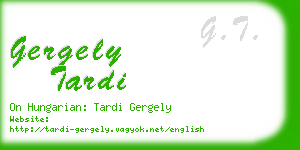 gergely tardi business card